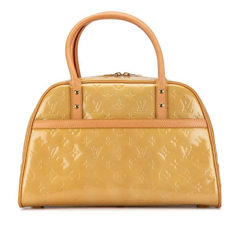 Louis Vuitton Monogram Vernis Tompkins Square Silver Leather Fair condition - Front View