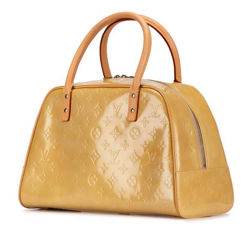 Louis Vuitton Monogram Vernis Tompkins Square Silver Leather Fair condition - Back View