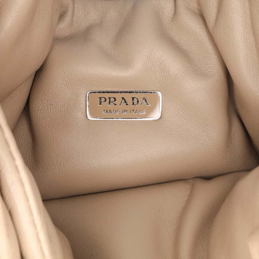 Prada Medium Nappa Soft Padded Double Handled Bag Brown Leather Good condition - Box View
