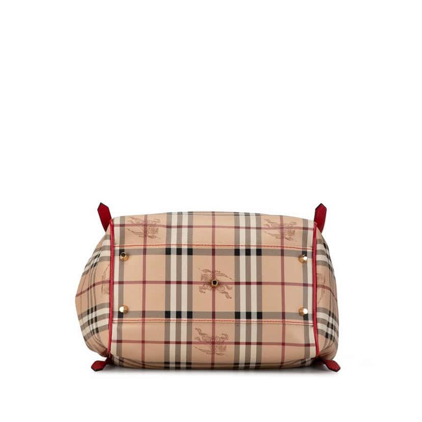Burberry Haymarket Check Canvas Canterbury Tote Brown Canvas Good condition - Inside View