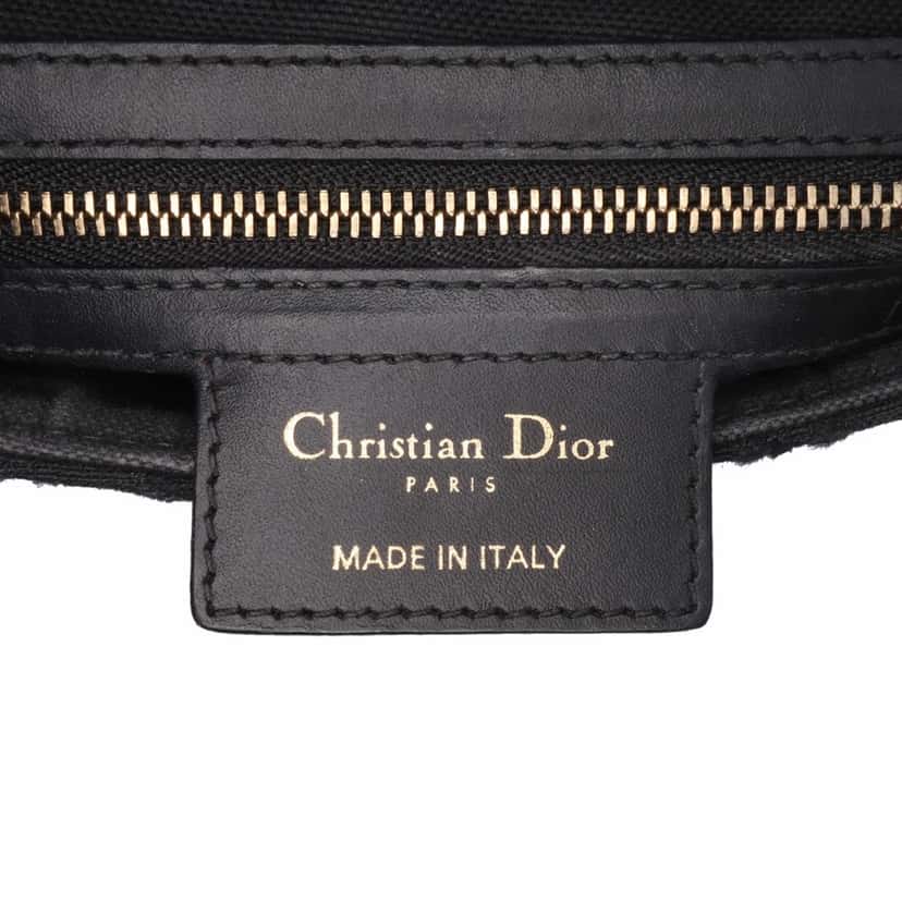 Dior Oblique Canvas Saddle Bag Black Canvas Good condition - Box View