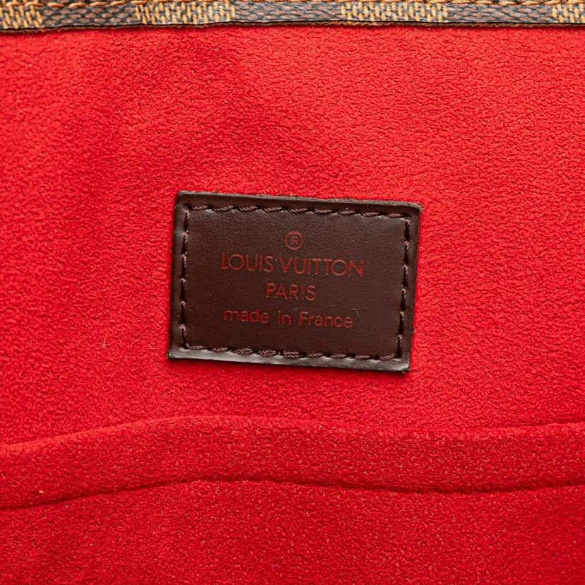 Louis Vuitton Damier Ebene Sac Plat Brown Canvas Good condition - Box View