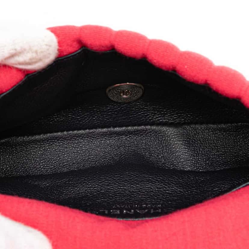 Chanel Mini Vertical Quilted Jersey Single Flap Pink Cotton Good condition - Model View