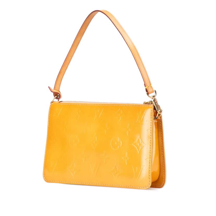 Louis Vuitton Monogram Vernis Pochette Lexington Brown Leather Fair condition - Back View