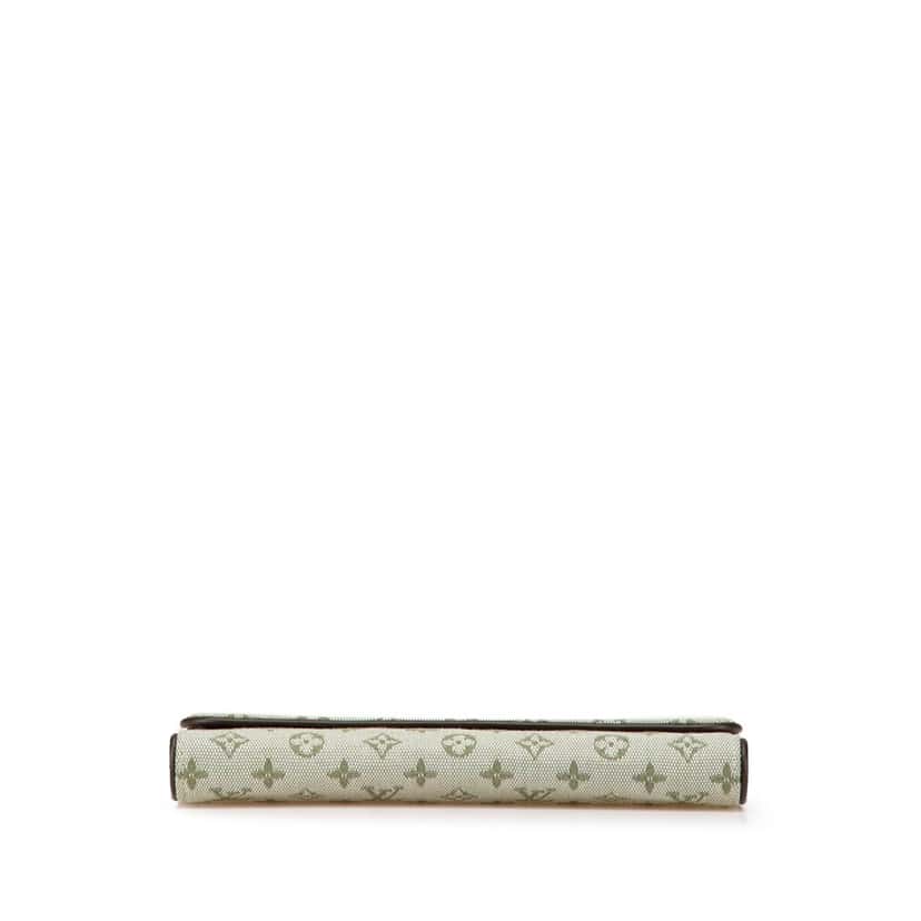 Louis Vuitton Monogram Mini Lin Porte Tresor International Grey Canvas Good condition - Inside View