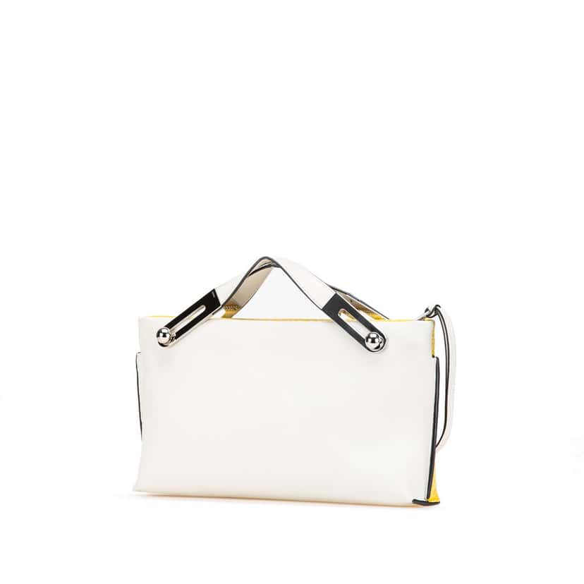 Loewe Small Repeat Anagram Leather Missy Satchel Yellow Leather Good condition - Back View