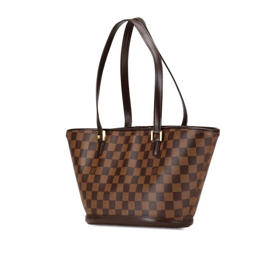 Louis Vuitton Damier Ebene Manosque PM Brown Canvas Good condition - Back View