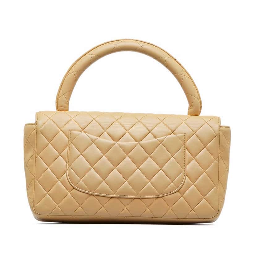 Chanel Medium Kelly Parent Top Handle Bag Brown Leather Very good condition - Inside View
