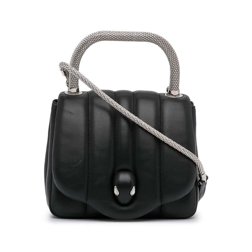 Bvlgari X Ambush Convertible Crossbody Bag Blue Leather Very good condition - Front View