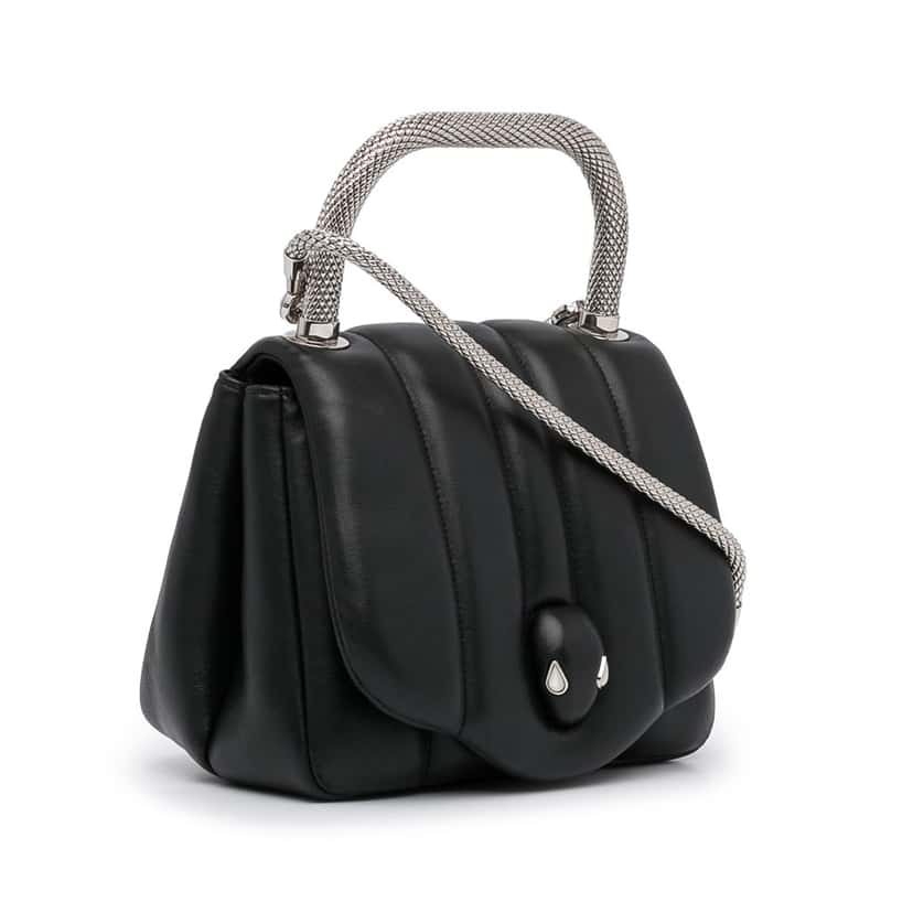 Bvlgari X Ambush Convertible Crossbody Bag Blue Leather Very good condition - Back View