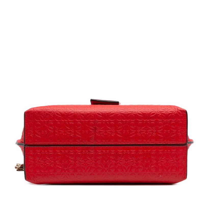 Loewe Leather Repeat Anagram Avenue Crossbody Red Leather Good condition - Inside View