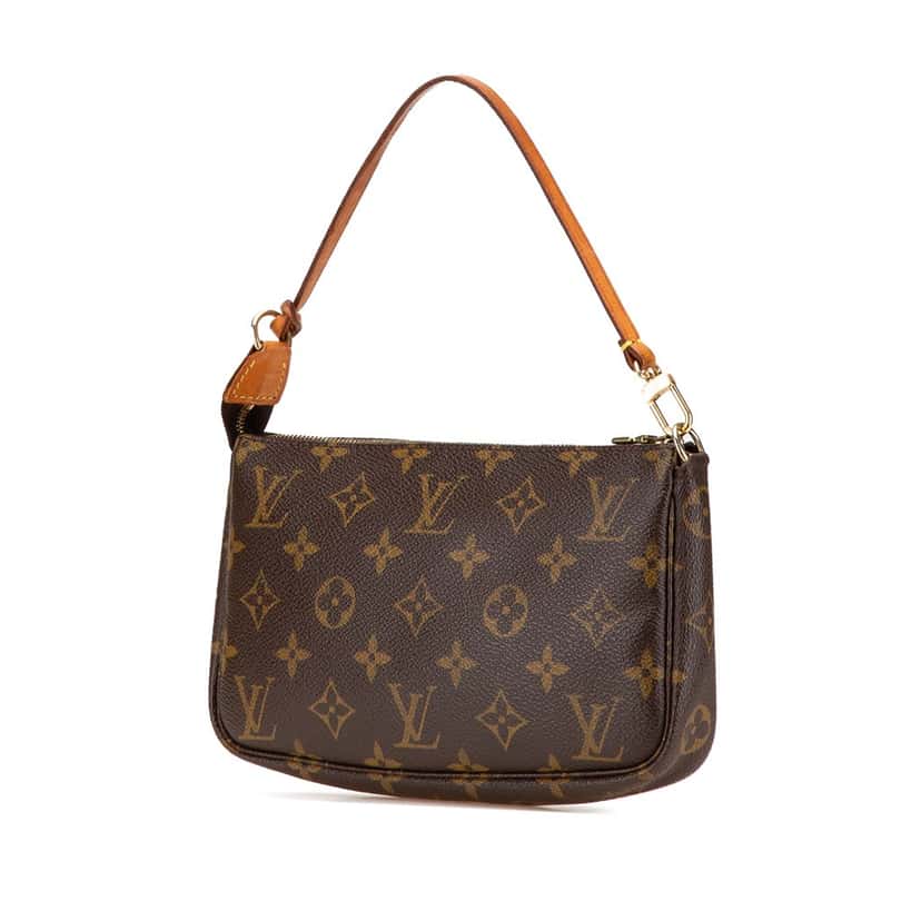 Louis Vuitton Monogram Pochette Accessoires Brown Canvas Good condition - Back View