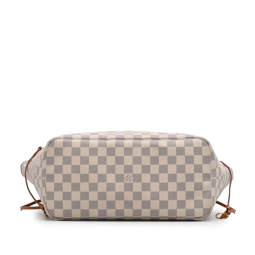 Louis Vuitton Damier Azur Neverfull MM White Canvas Good condition - Inside View