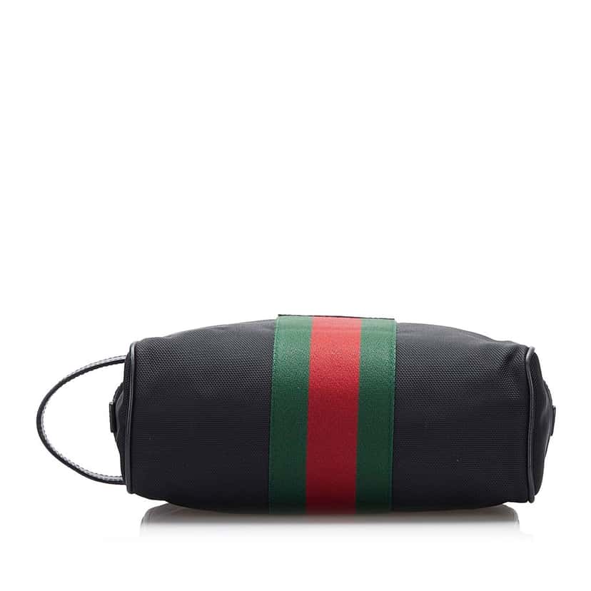 Gucci Techno Web Canvas Clutch Black Canvas Good condition - Model View