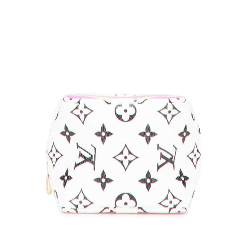 Louis Vuitton Monogram Giant Cube Coin Pouch Purple Canvas Good condition - Inside View