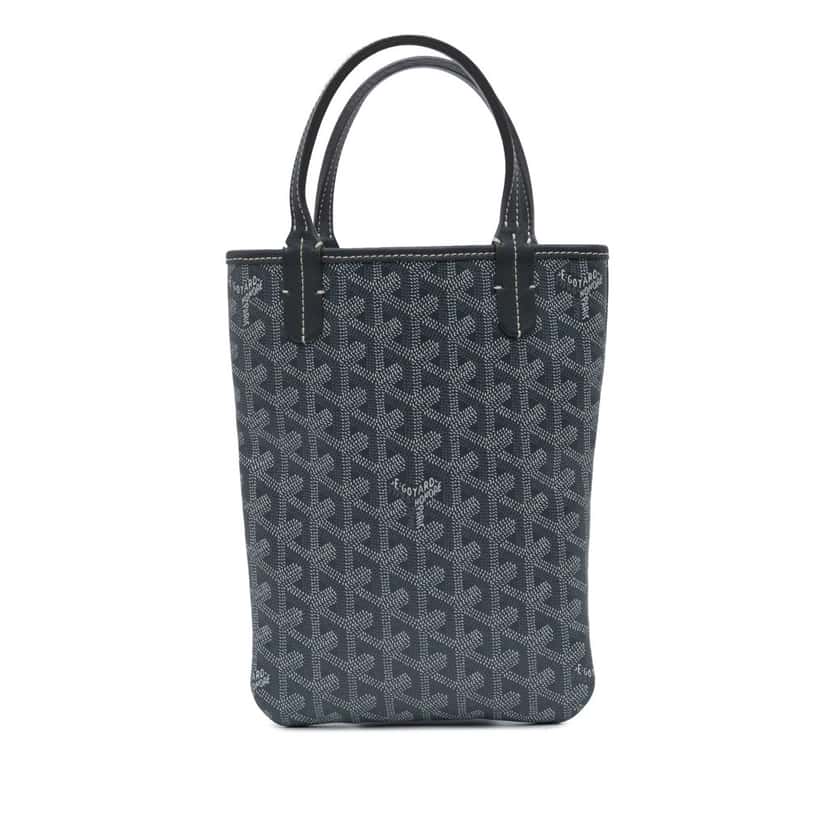 Goyard Goyardine Poitiers Grey Canvas Good condition - Front View