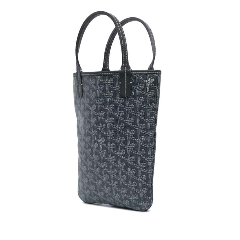 Goyard Goyardine Poitiers Grey Canvas Good condition - Back View