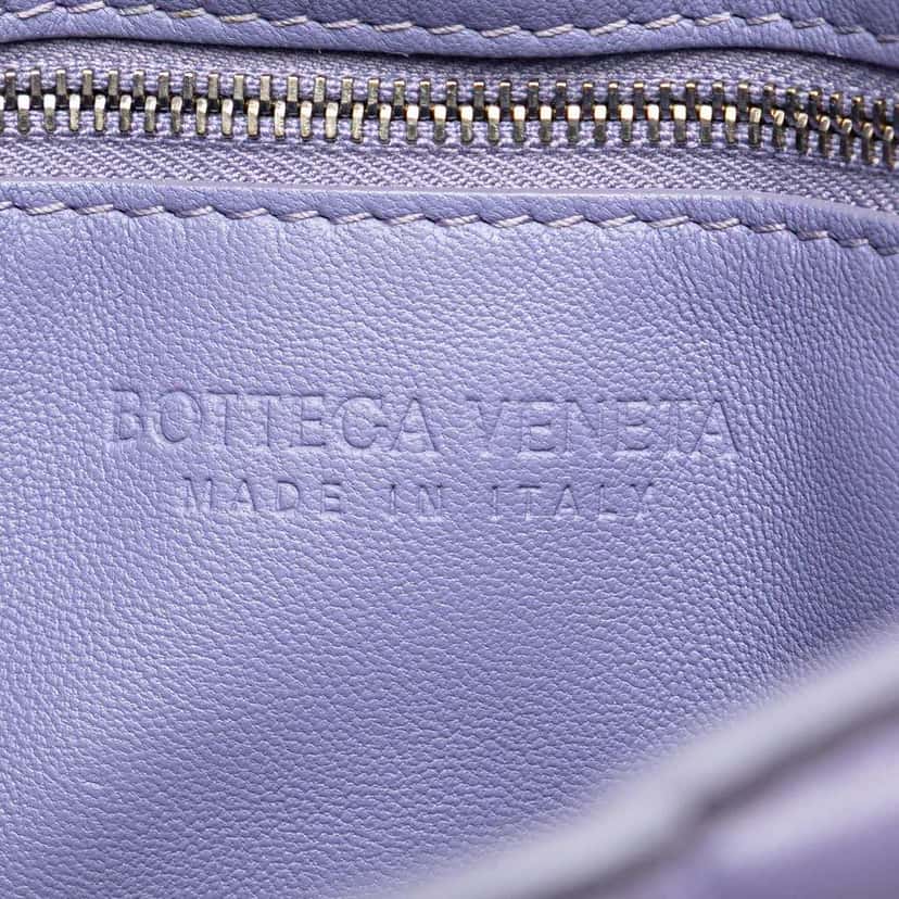 Bottega Veneta Nappa Intrecciato Padded Cassette Crossbody Purple Leather Good condition - Box View