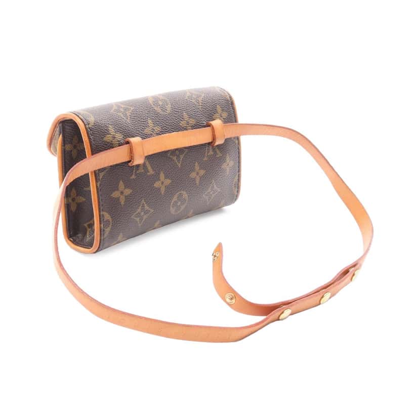 Louis Vuitton Monogram Pochette Florentine Brown Canvas Good condition - Back View