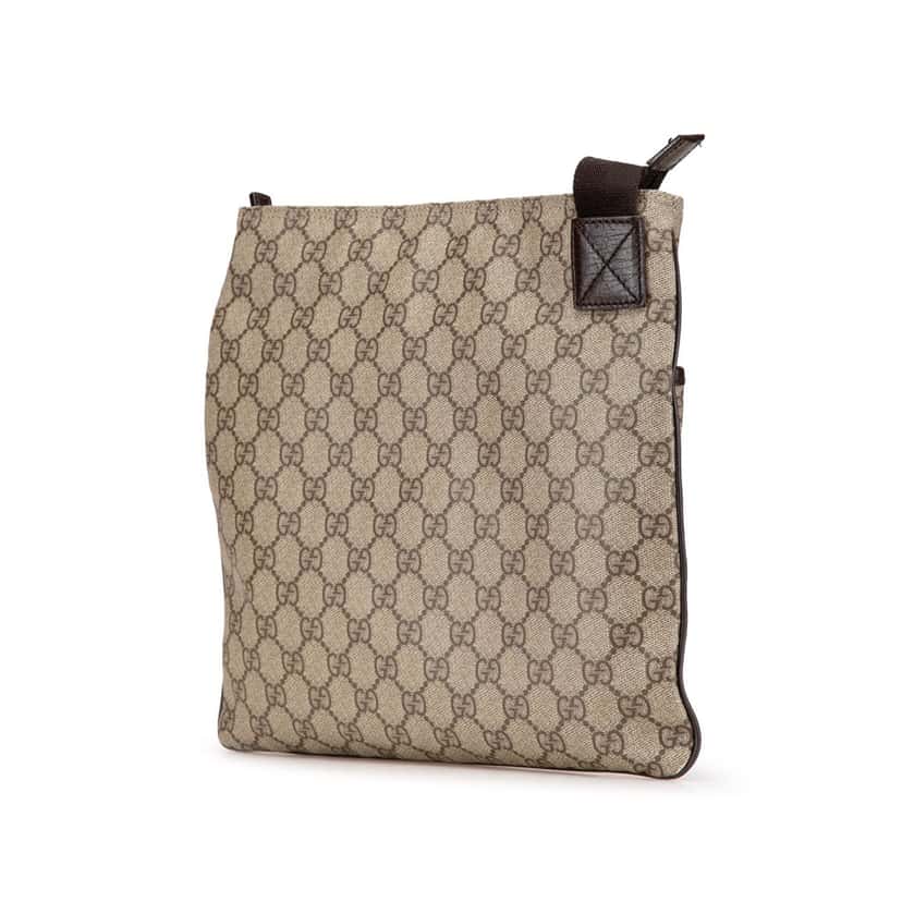 Gucci GG Supreme Crossbody Brown Canvas Good condition - Back View