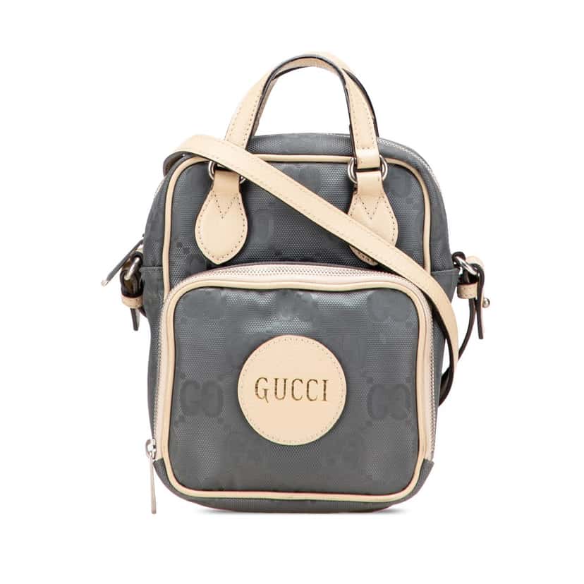 Gucci GG Nylon Off The Grid Satchel Grey Good condition - Front View
