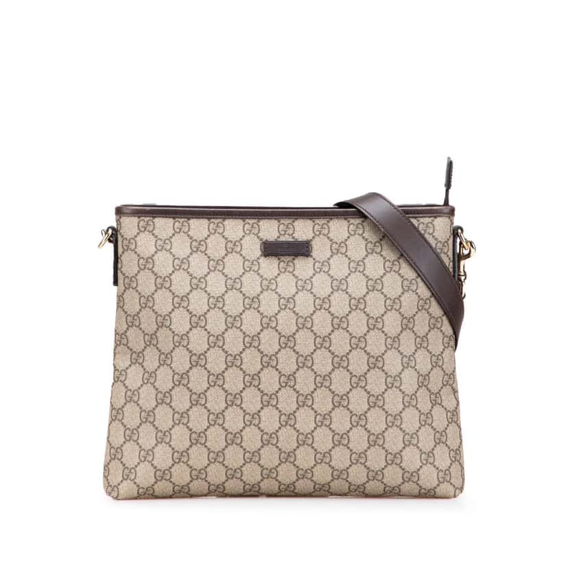 Gucci GG Supreme Crossbody Brown Canvas Good condition - Front View