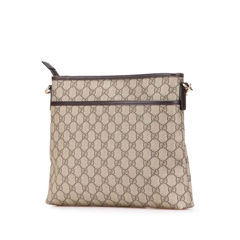 Gucci GG Supreme Crossbody Brown Canvas Good condition - Back View