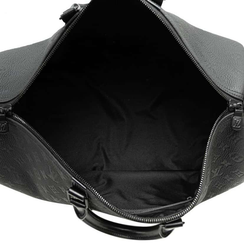 Louis Vuitton Monogram Taurillon Keepall Bandouliere 50 Black Leather Good condition - Model View