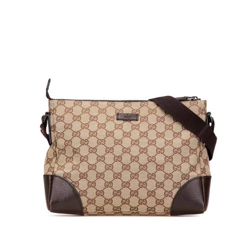 Gucci GG Canvas Crossbody Brown Canvas Good condition - Front View