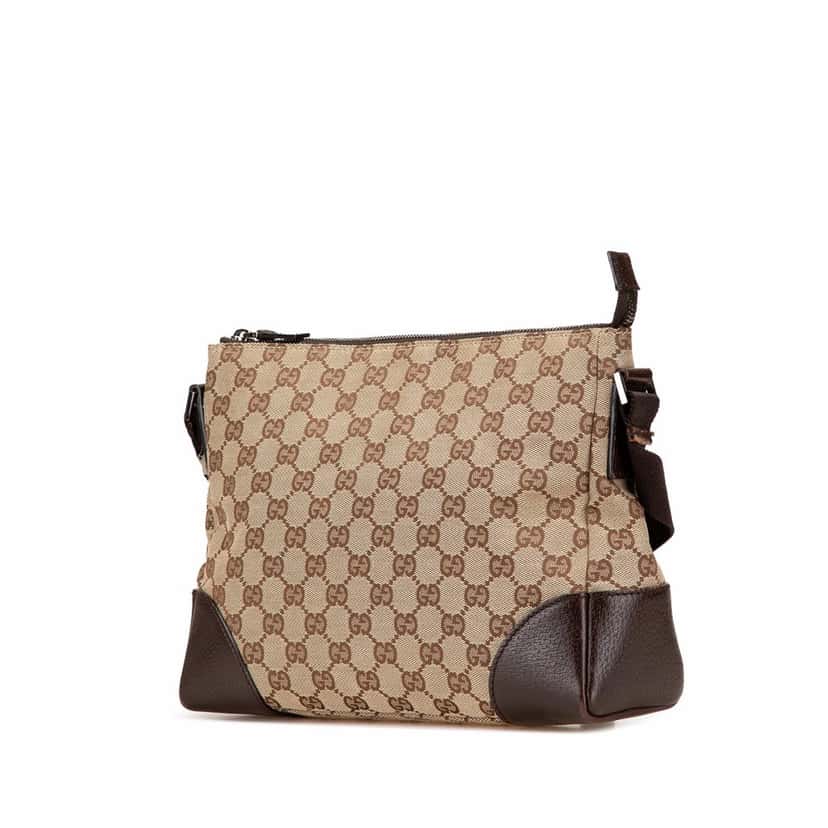 Gucci GG Canvas Crossbody Brown Canvas Good condition - Back View