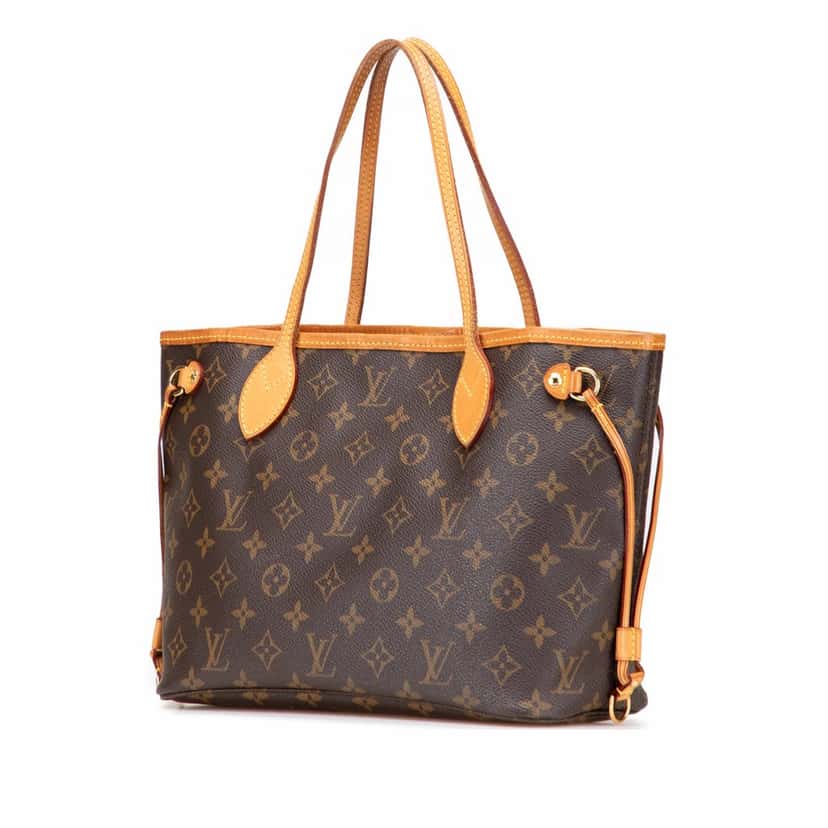 Louis Vuitton Monogram Neverfull PM Brown Canvas Good condition - Back View