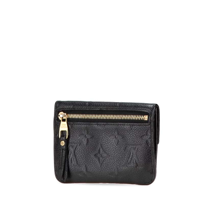 Louis Vuitton Monogram Empreinte Key Pouch Black Leather Good condition - Back View