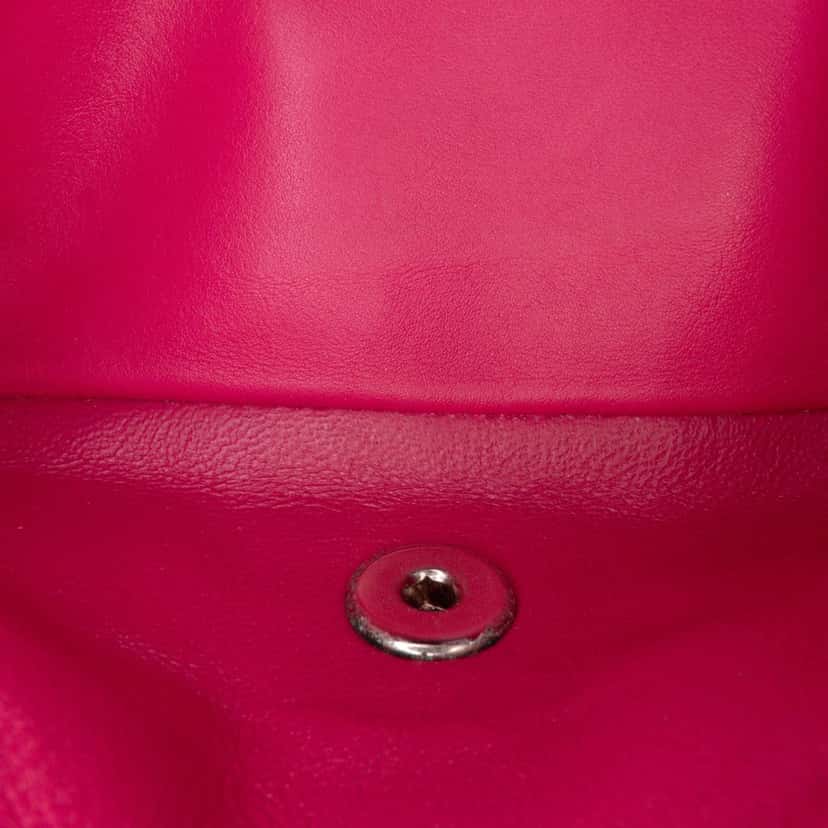 Chanel Medium Classic Patent Double Flap Pink Leather Good condition - Box View