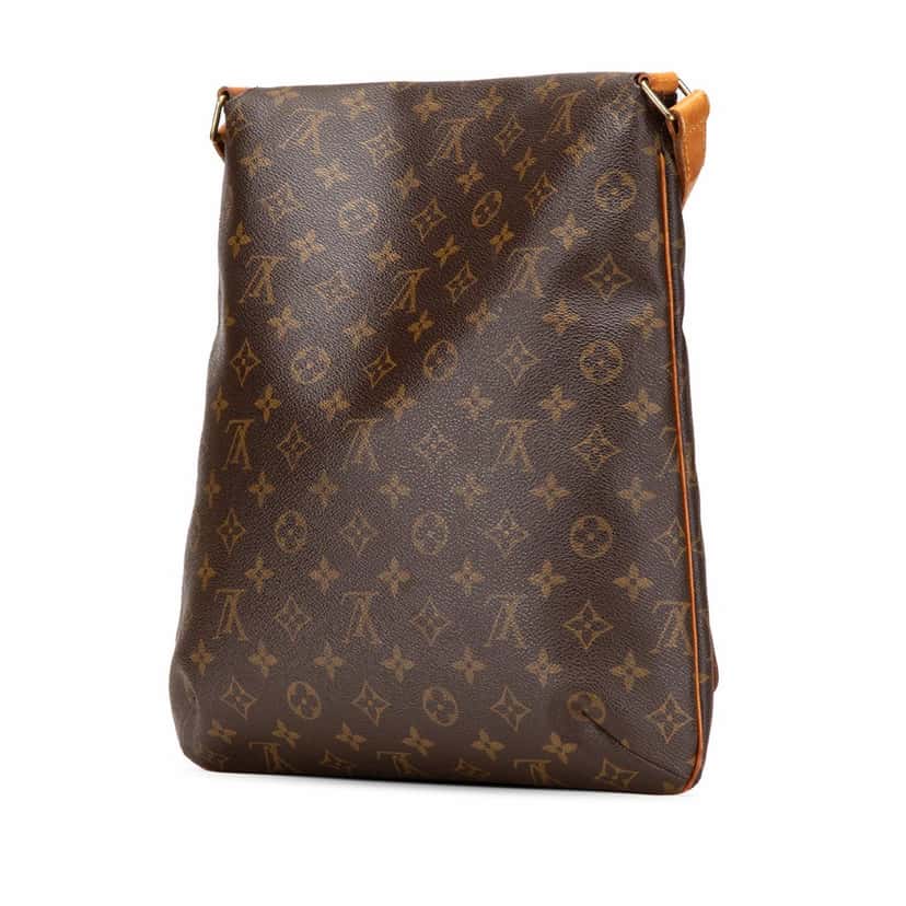 Louis Vuitton Monogram Musette Salsa GM Brown Canvas Fair condition - Back View