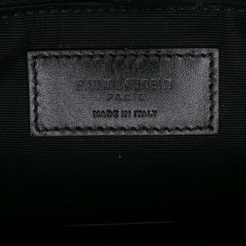 Saint Laurent Wicker Rattan Pouch Brown Good condition - Box View
