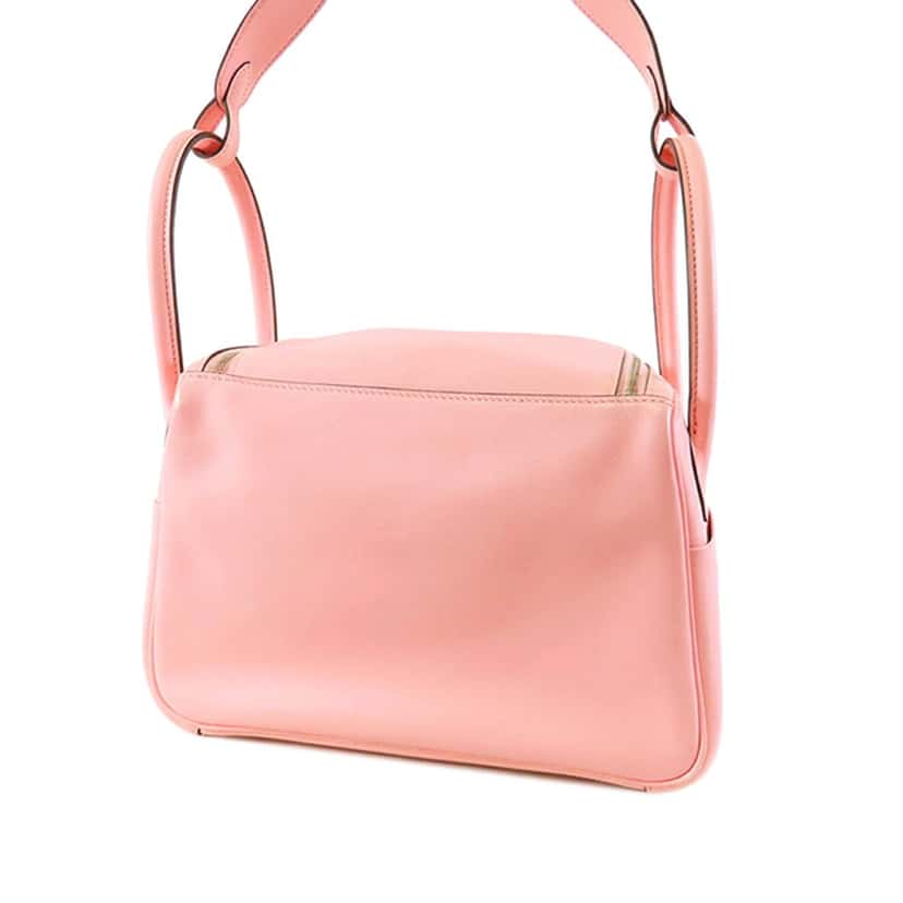 Hermès Swift Lindy 26 Pink Leather Good condition - Back View