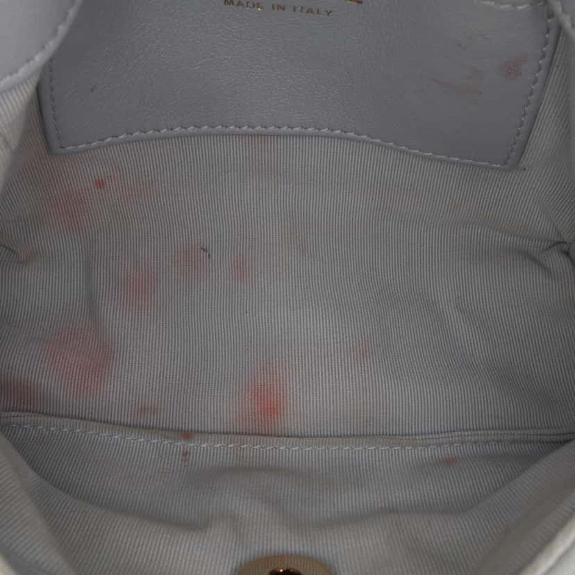 Chanel Mini Calfskin Chain Around Flap Grey Leather Good condition - Model View