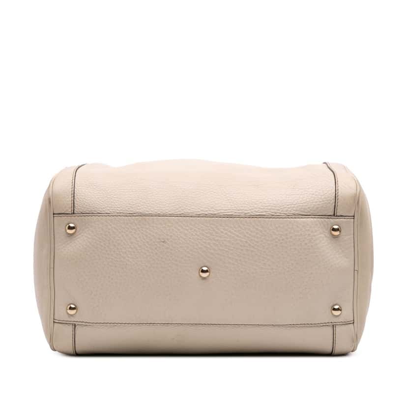 Gucci Leather Soho Boston White Leather Good condition - Inside View