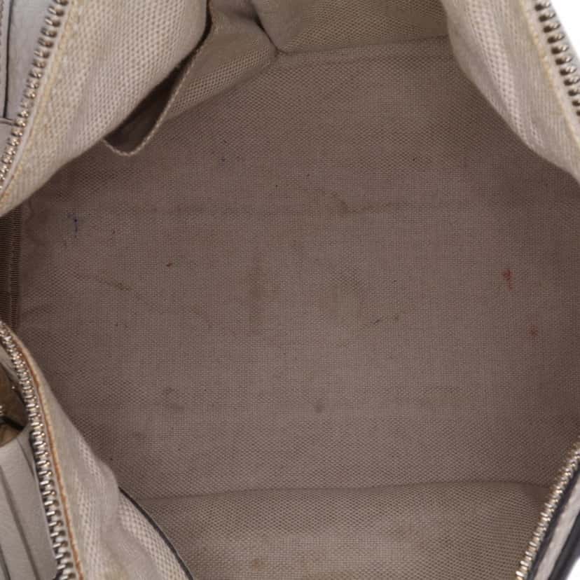 Gucci Leather Soho Boston White Leather Good condition - Model View