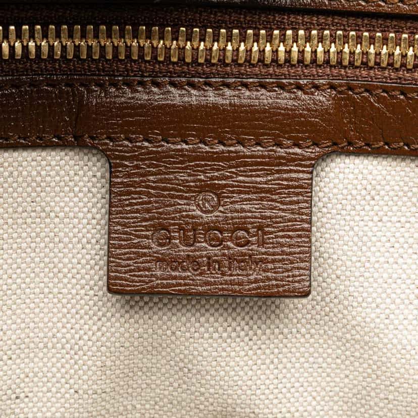 Gucci Small GG Supreme Interlocking G Tote Brown Canvas Good condition - Box View