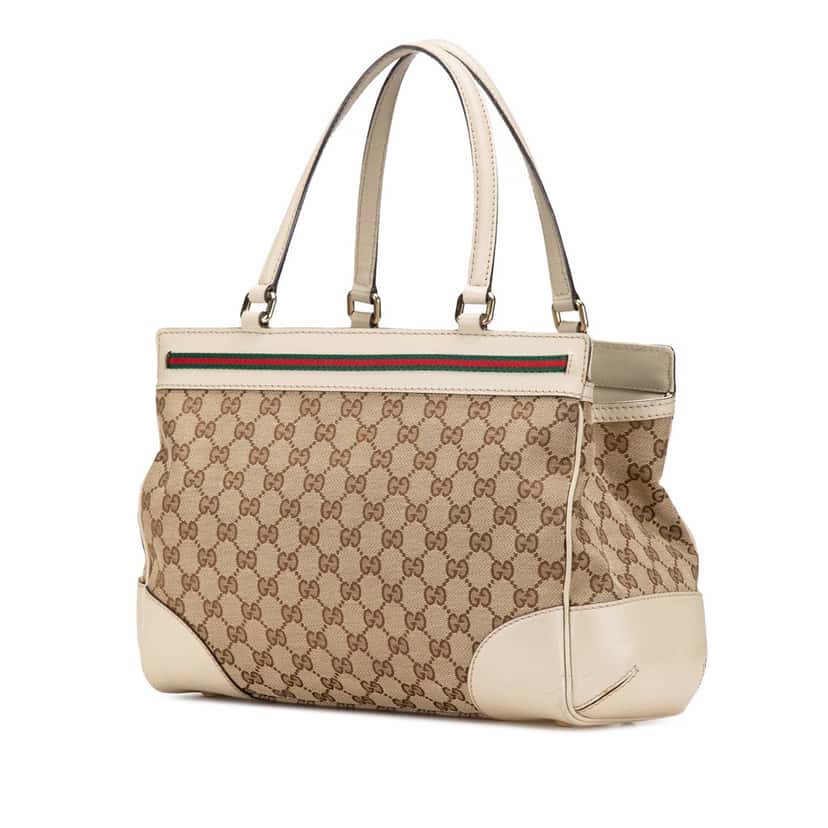 Gucci GG Canvas Mayfair Tote Brown Canvas Good condition - Back View