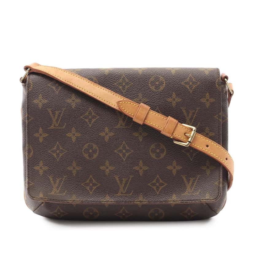 Louis Vuitton Monogram Musette Tango Short Strap Brown Canvas Good condition - Front View