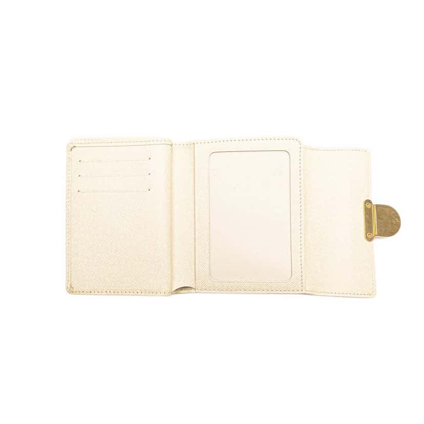 Louis Vuitton Damier Azur Portefeuille Koala Wallet White Canvas Good condition - Model View