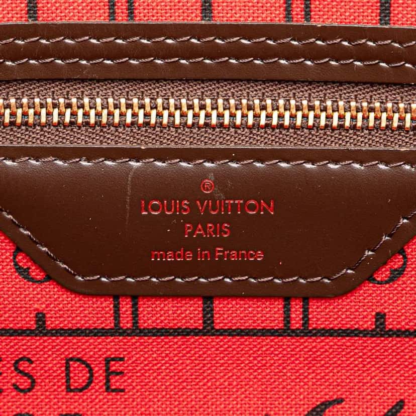 Louis Vuitton Damier Ebene Neverfull PM Brown Canvas Fair condition - Box View