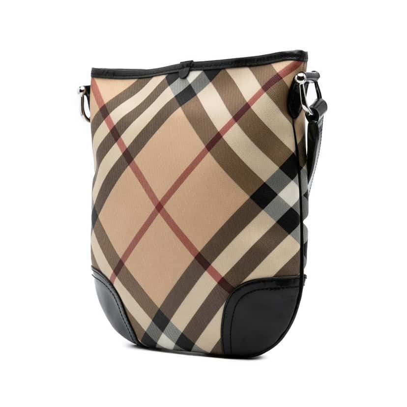 Burberry Supernova Check Coated Canvas Dryden Crossbody Brown Canvas Good condition - Back View