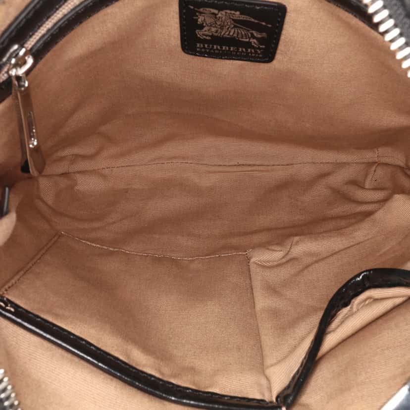 Burberry Supernova Check Coated Canvas Dryden Crossbody Brown Canvas Good condition - Model View