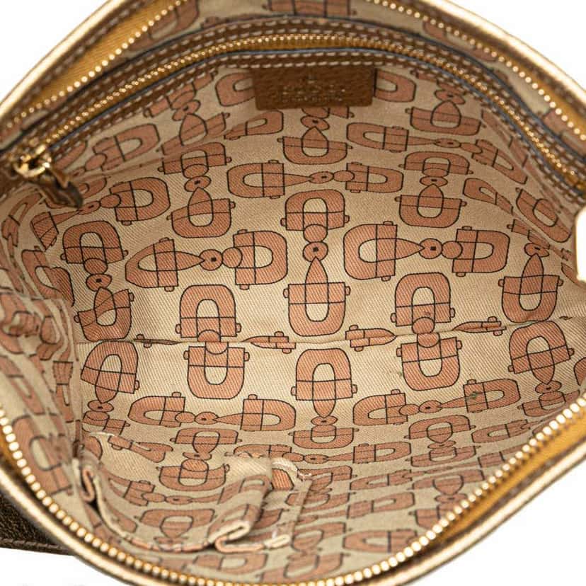 Gucci GG Canvas Jolicoeur Crossbody Brown Canvas Good condition - Model View
