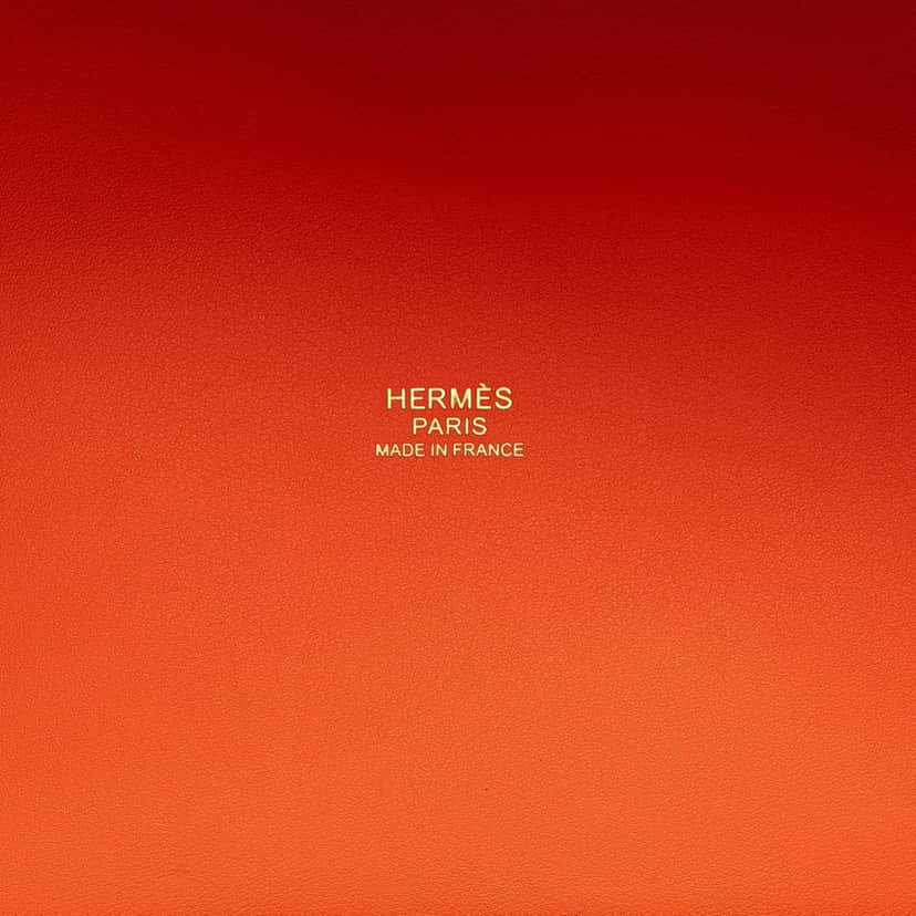 Hermès Toile Goeland and Swift Cargo Picotin Lock 18 Orange Canvas Good condition - Box View