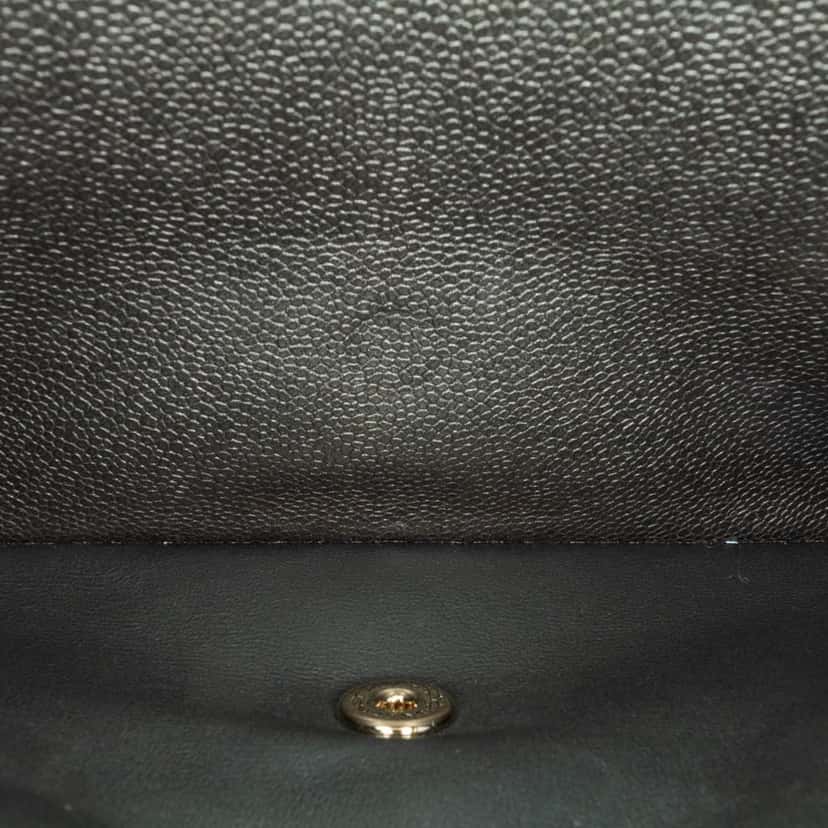 Chanel Jumbo Classic Caviar Double Flap Grey Leather Good condition - Box View