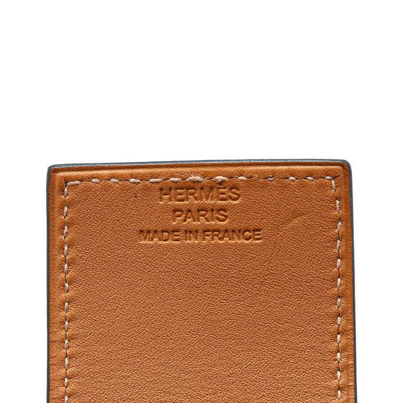 Hermès Epsom Manchette Drag Bracelet Red Leather Good condition - Model View